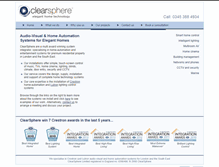 Tablet Screenshot of clearsphere.co.uk